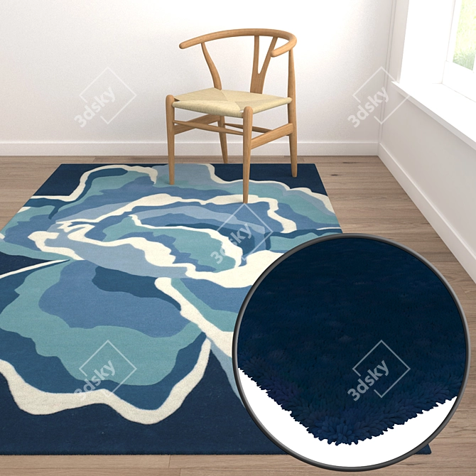 Luxury Rug Set: High-Quality Carpets 3D model image 5