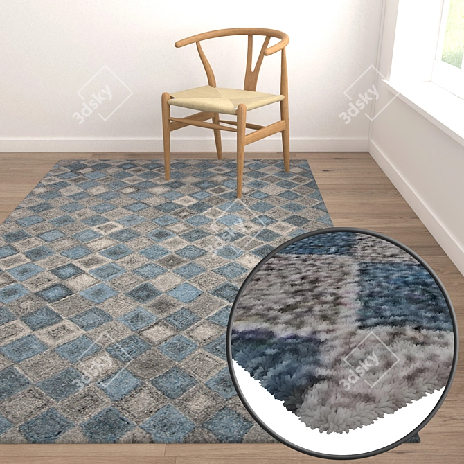 Versatile High-Quality Carpet Set 3D model image 5