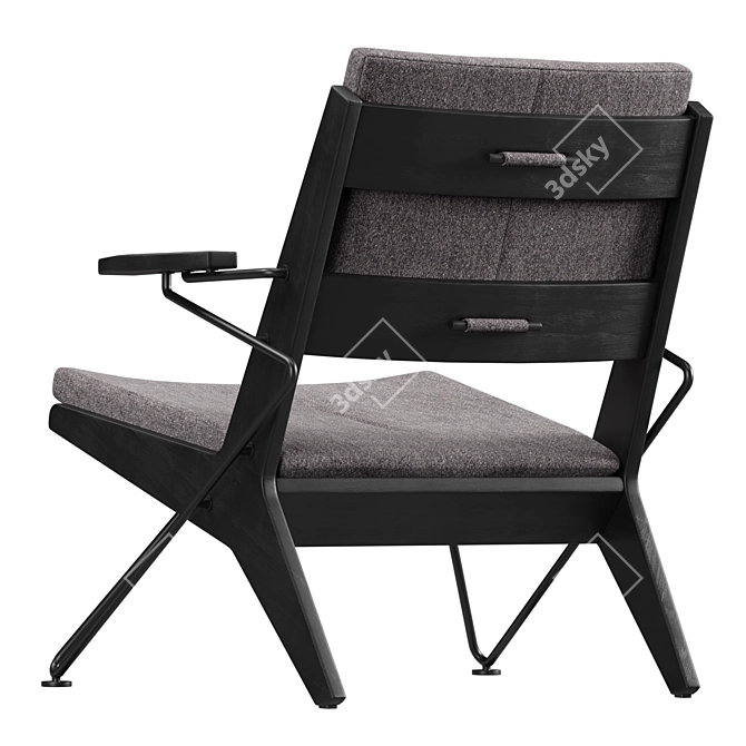 Minimalist Toggle Easy Chair 3D model image 3