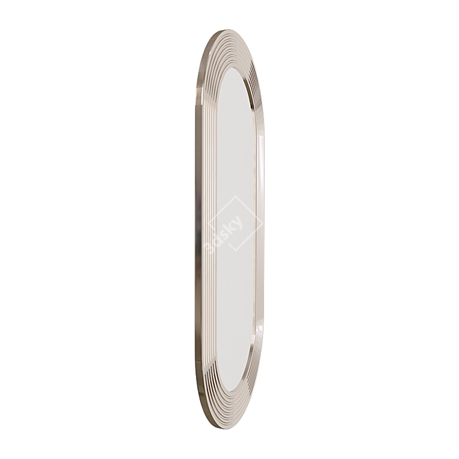 West Elm Metallic Mirror Pill 3D model image 3