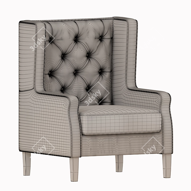 Elegant Madison Park Lounge Chair 3D model image 4