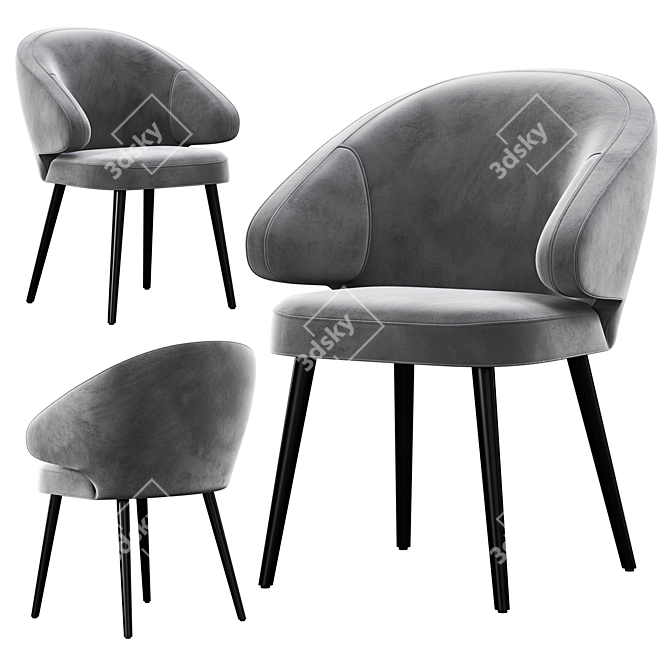 Modern Deephouse Bilbao Chair 3D model image 2