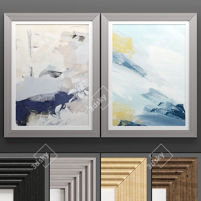  Modern Art Frame Collection 3D model image 1