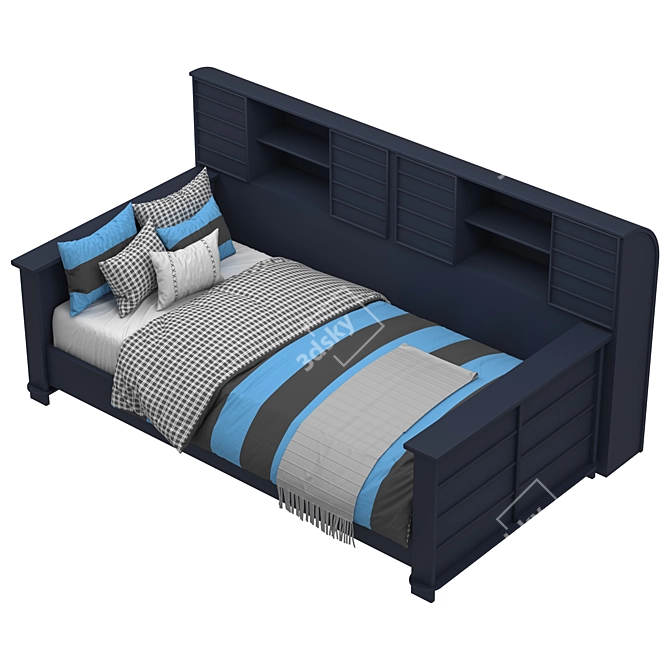 Dual-Tone Archive Bed 3D model image 3