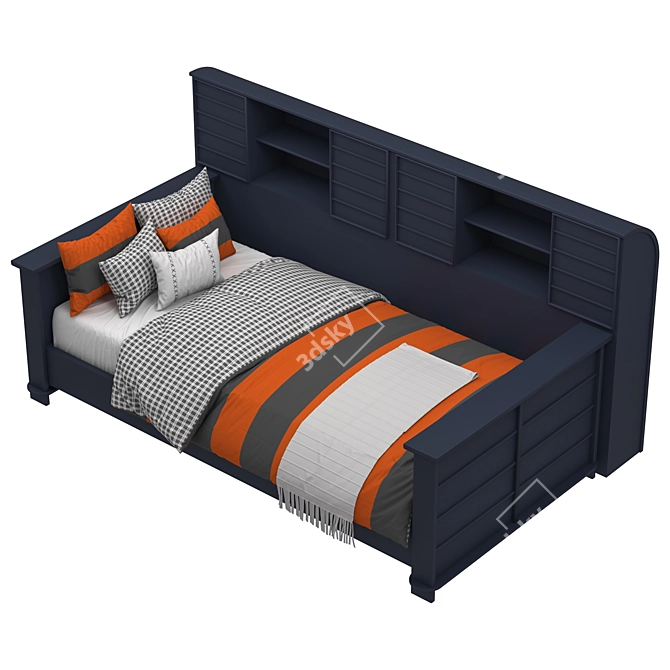 Dual-Tone Archive Bed 3D model image 4