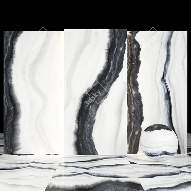 Calabria Marble: Stunning & Versatile Texture 3D model image 2