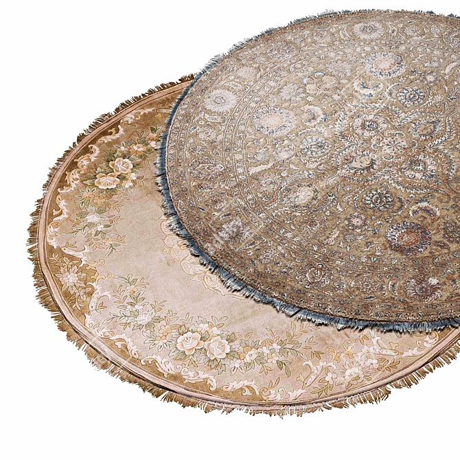 Cozy Circles: Round Rugs 014 3D model image 2