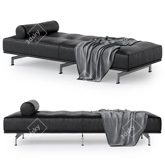 Erik Jorgensen Delphi Daybed: Modern Comfort and Style 3D model image 1