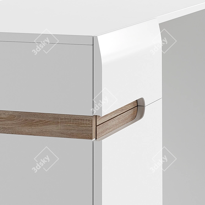 Minimalist Linate Writing Desk - Stylish and Functional 3D model image 3