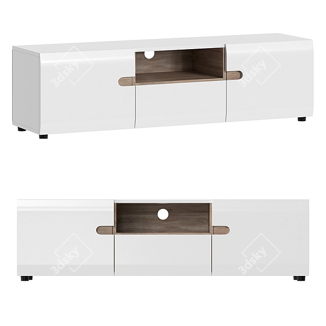 Linate TV Stand: Perfect for Modern Spaces 3D model image 1