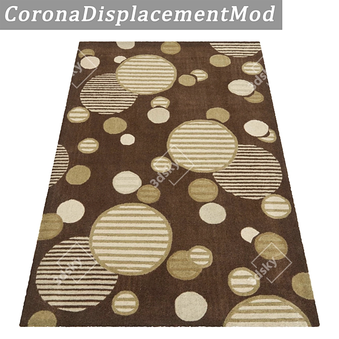 Luxury Textured Carpet Set 3D model image 4