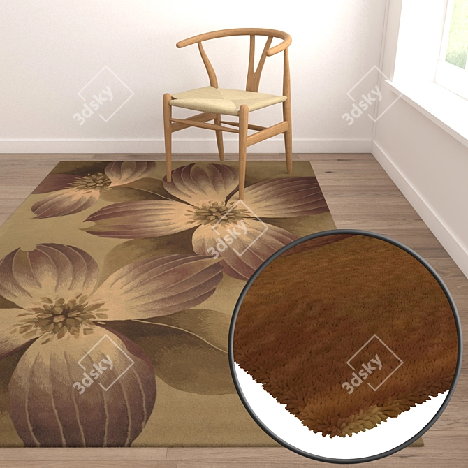  Versatile High-Quality Carpet Set 3D model image 5