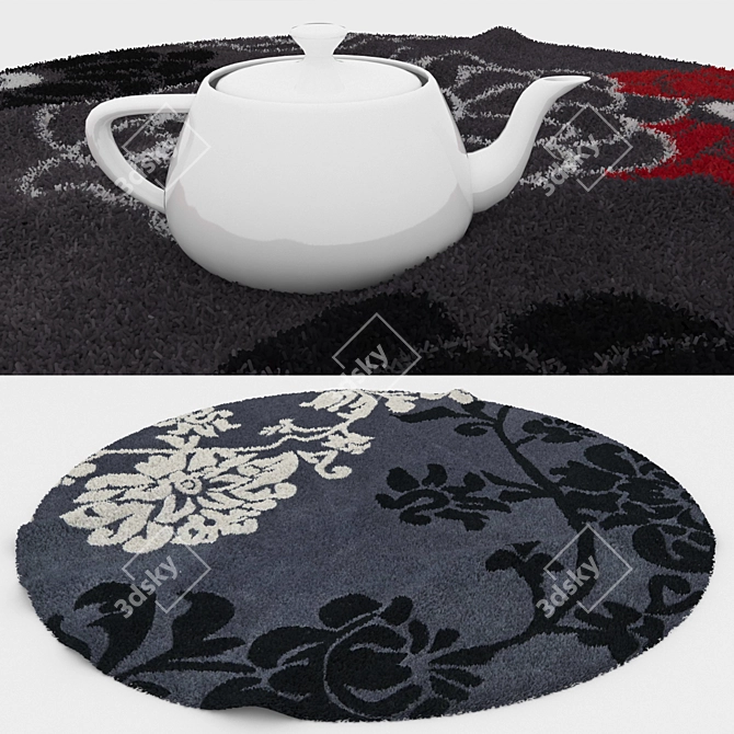 Versatile Round Carpets Set 3D model image 3