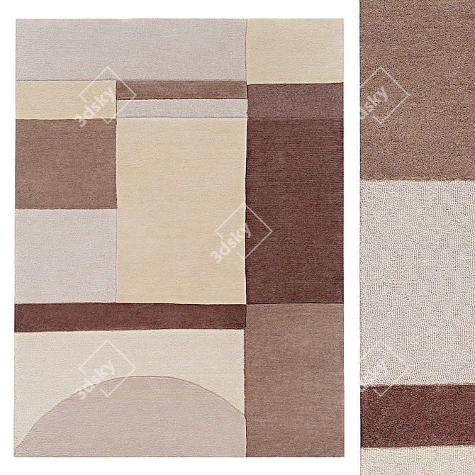 Exclusive Vintage Carpet | No. 166 3D model image 1