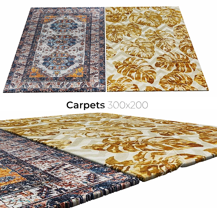 Stylish Interior Carpets 3D model image 1