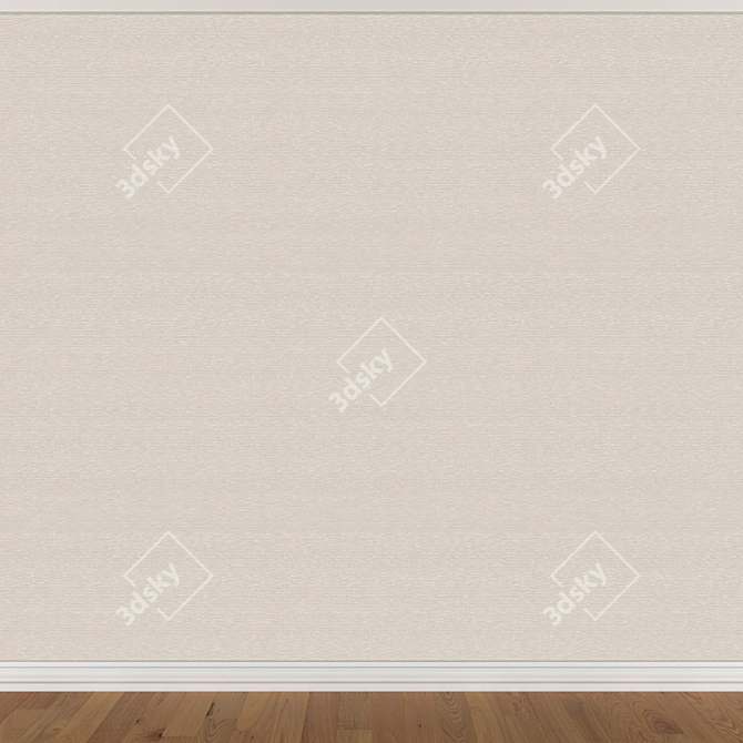 Seamless Wallpaper Set 1674 - 3 Color Options 3D model image 3