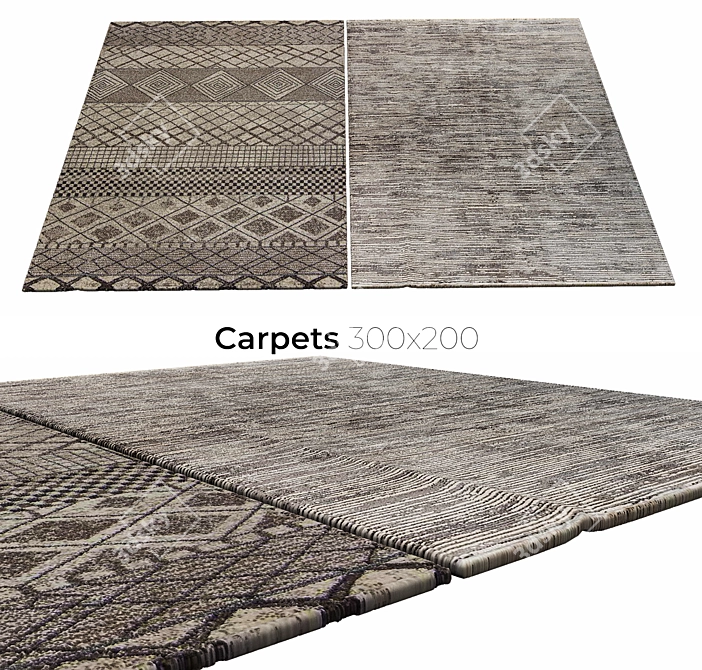 Luxury Interiors: Elegant Carpets 3D model image 1