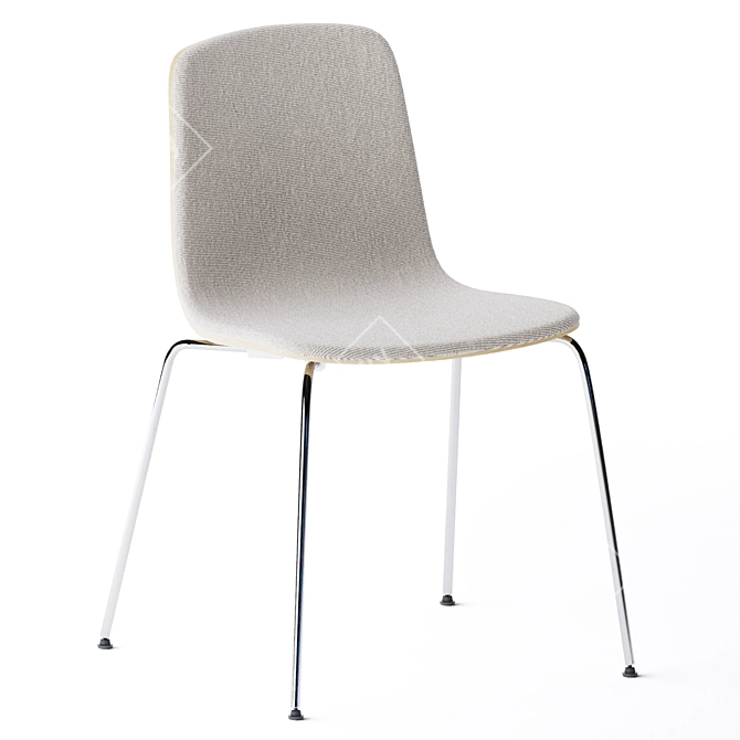 Aavo Upholstered Stackable Chair: Versatile Elegance 3D model image 1