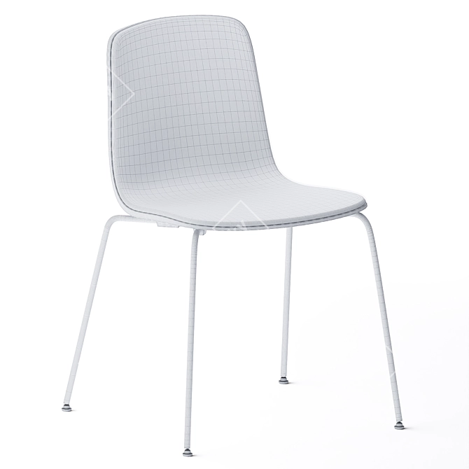 Aavo Upholstered Stackable Chair: Versatile Elegance 3D model image 3