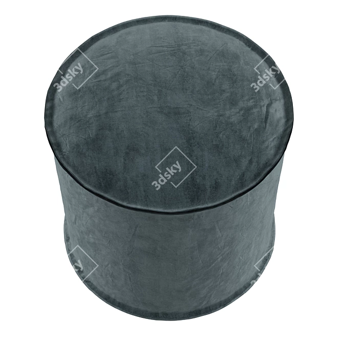 Linea Zerina Pouffe: Compact and Stylish Ottoman 3D model image 2