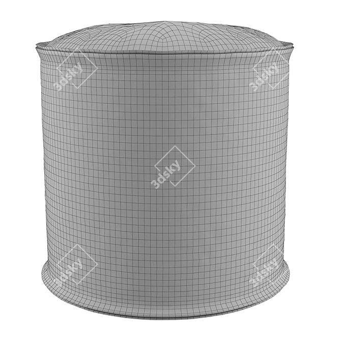 Linea Zerina Pouffe: Compact and Stylish Ottoman 3D model image 4