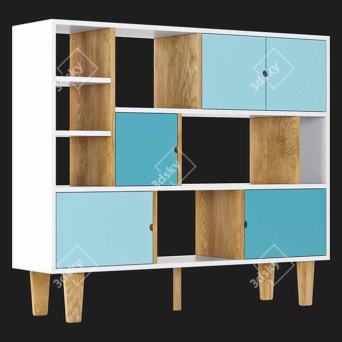 Oslo Nursery Chest of Drawers - Stylish & Functional 3D model image 1