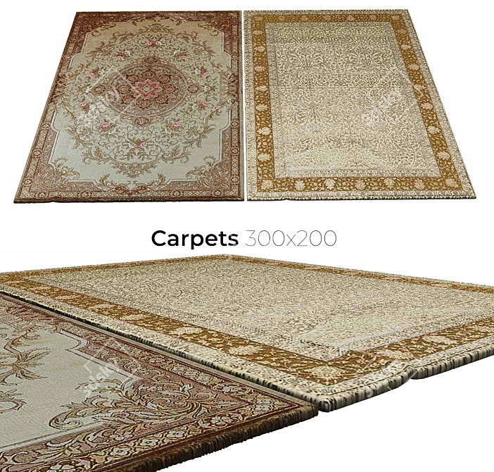 Elegant Interior Carpets 3D model image 1