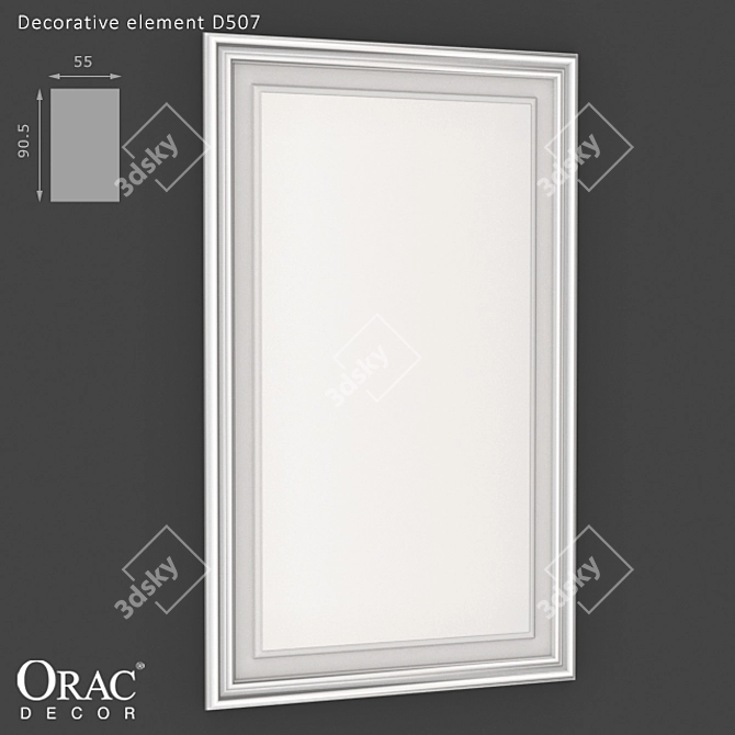 Orac Decor D507: Stylish Wall Panel 3D model image 1