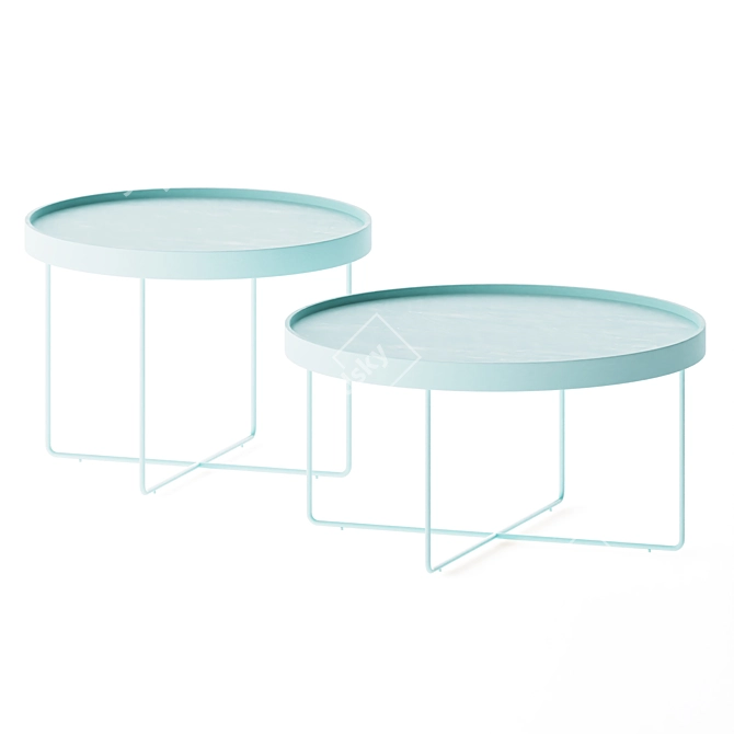 Passepartout Round Coffee Table: Sleek and Stylish 3D model image 2