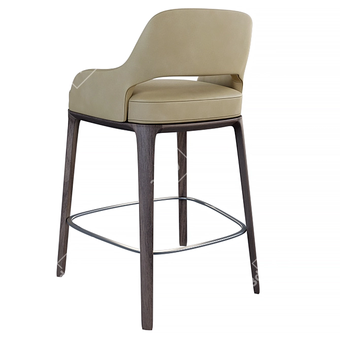 Sophie Lite Stool: Sleek & Stylish Seating 3D model image 2