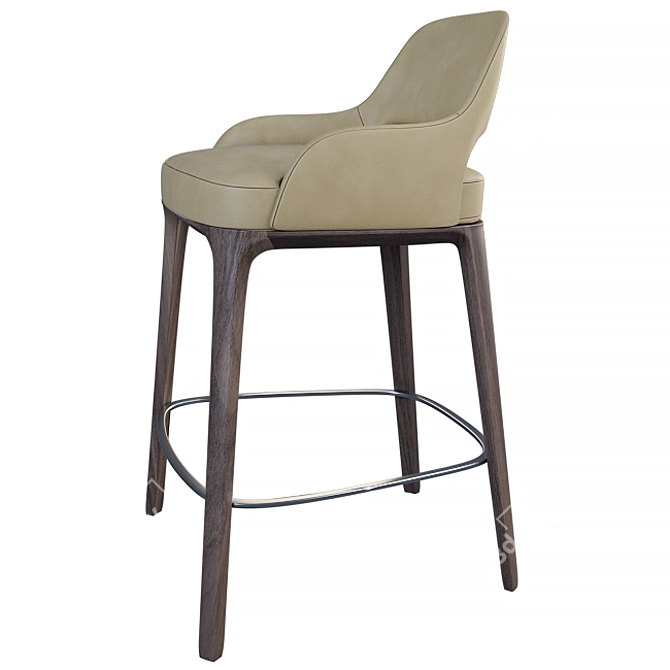 Sophie Lite Stool: Sleek & Stylish Seating 3D model image 3