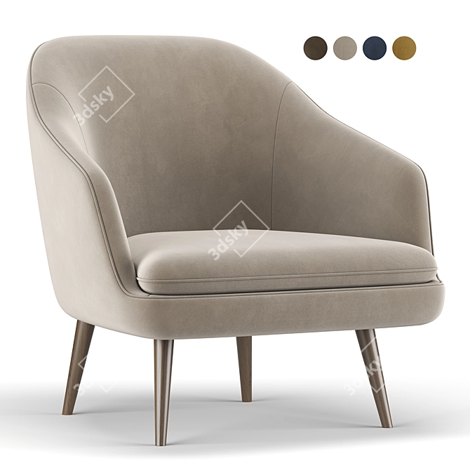 Elevate Your Space with the Garret Armchair 3D model image 1