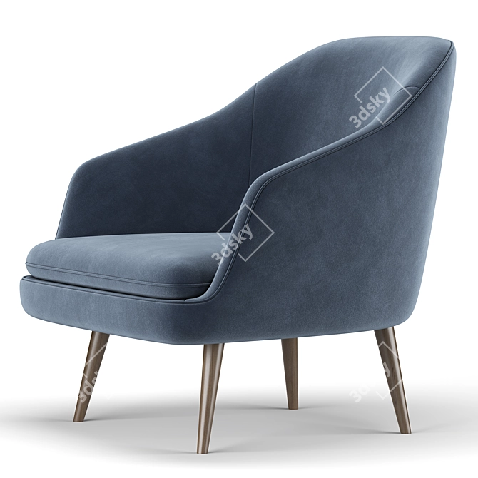 Elevate Your Space with the Garret Armchair 3D model image 4