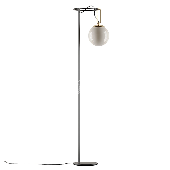 Sleek and Stylish Artemide NH 22 Floor Lamp 3D model image 4