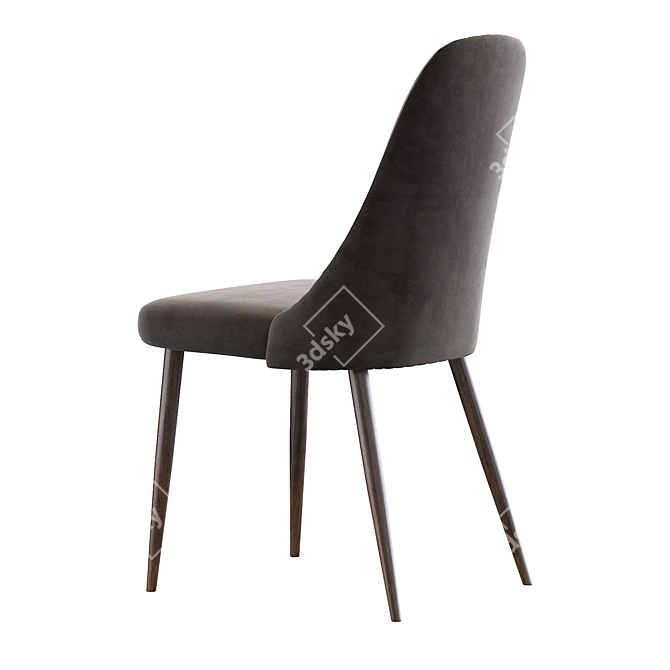 Elegant Bar Chair 3D model image 4