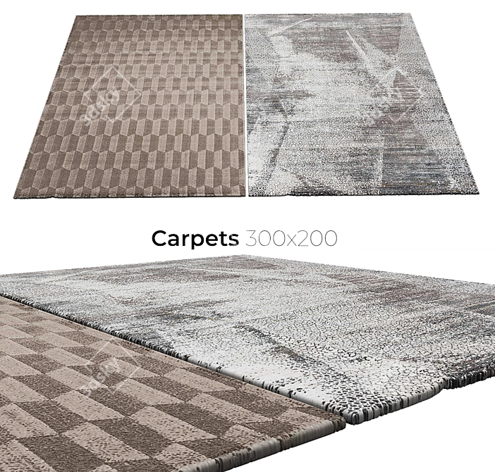 Перевод: "Carpets for interior"

Stylish Home Carpets 3D model image 1