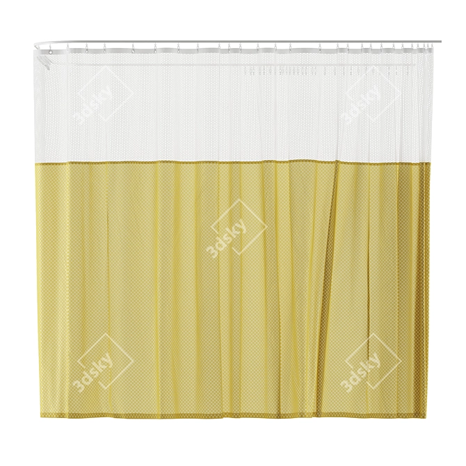 Hospital Curtains: Practical & Versatile Solution 3D model image 3