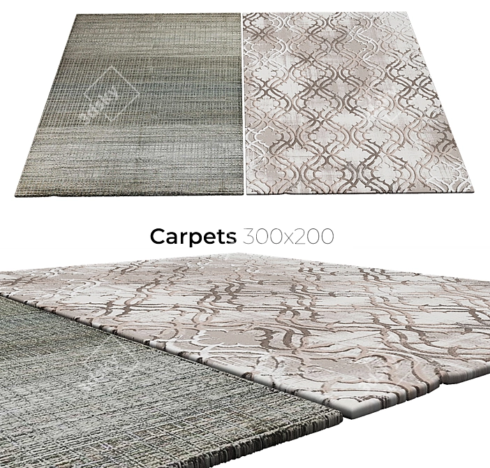 Elegant Interior Carpets 3D model image 1