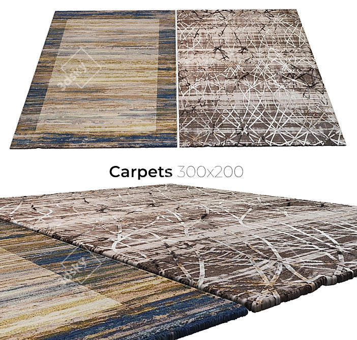 Luxury Plush Carpets - Stylish & Durable 3D model image 1