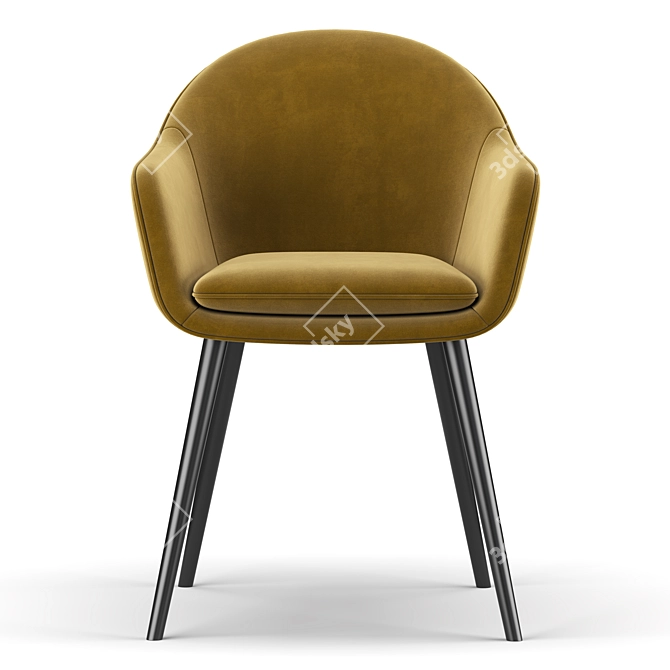 Elegant Hallund Chair: Your Perfect Seat 3D model image 3