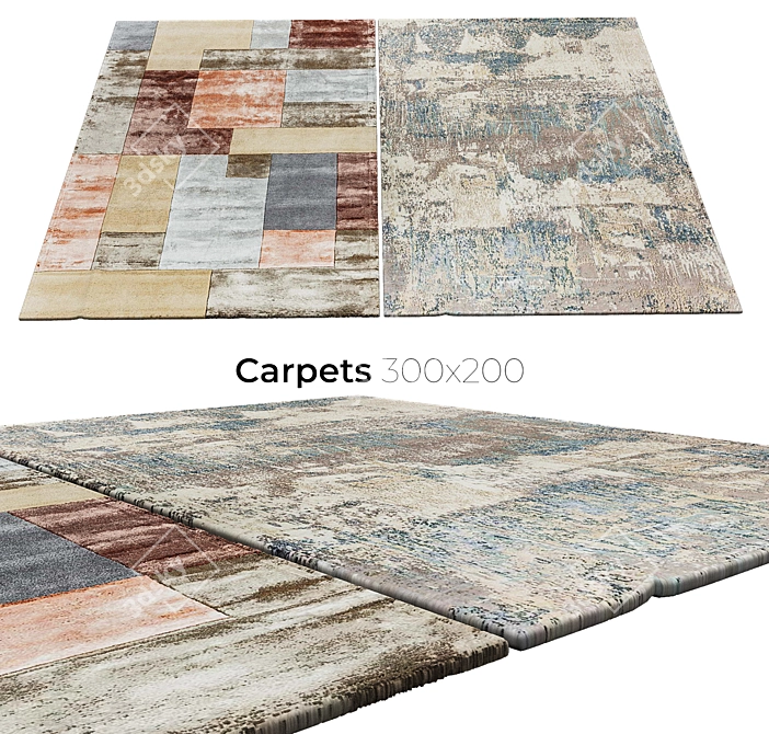 Luxury Rugs for Elegant Spaces 3D model image 1