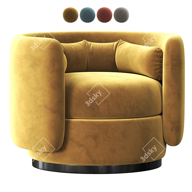 Contemporary Armchair by Philippe Malouin 3D model image 1