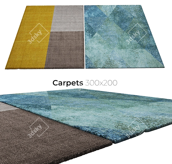 Elegant Interior Carpets 3D model image 1