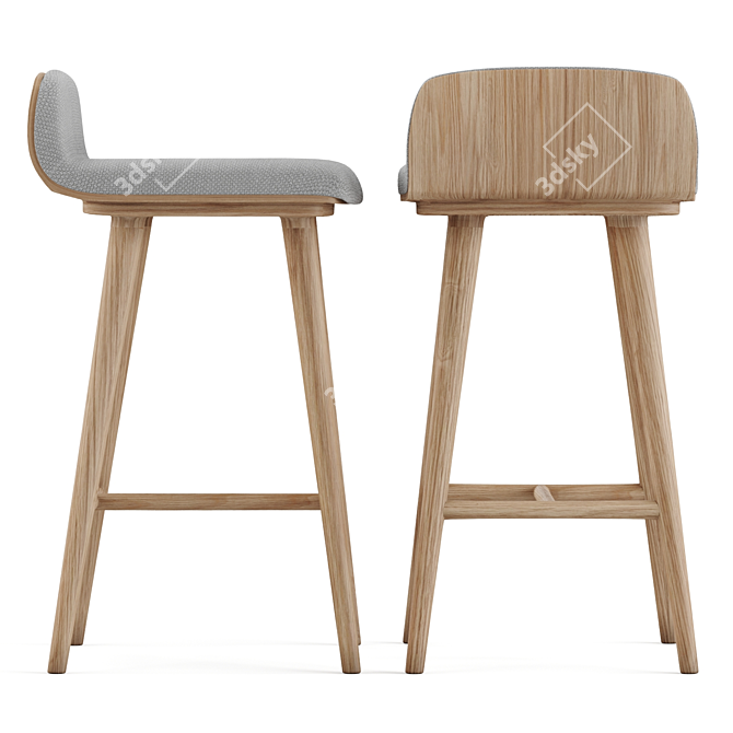 Sleek Sede Stool: Modern Elegance for Any Space 3D model image 4