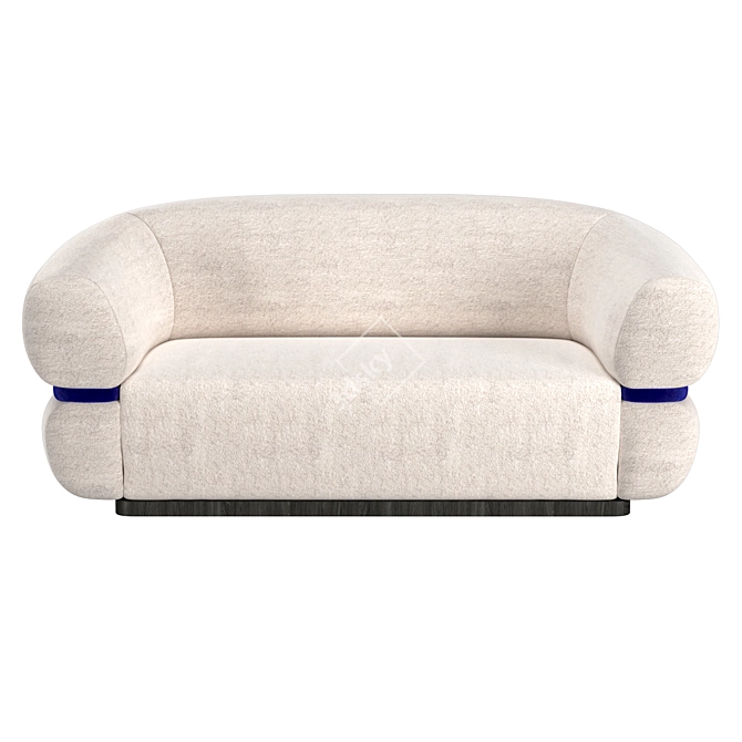 Modern Malibu Settee: Stylish, Versatile, and Comfortable 3D model image 2