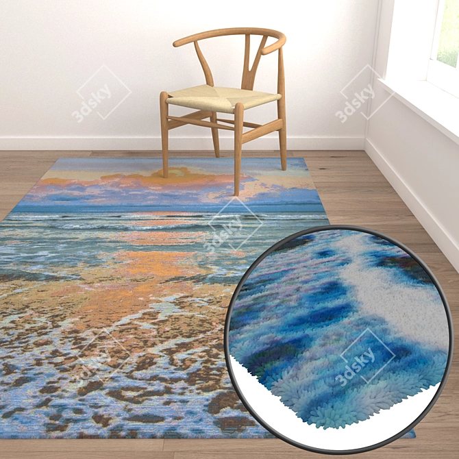 Luxury Carpet Set: High-quality Textures 3D model image 5