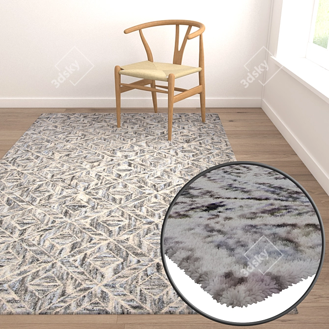 Luxury Carpets Set 3D model image 5