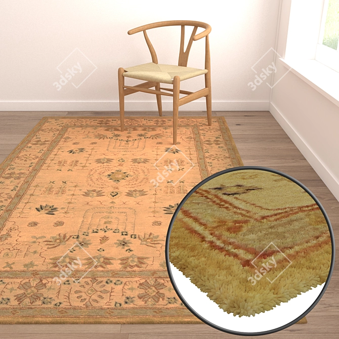 Luxury Carpet Set: High-Quality Textures 3D model image 5