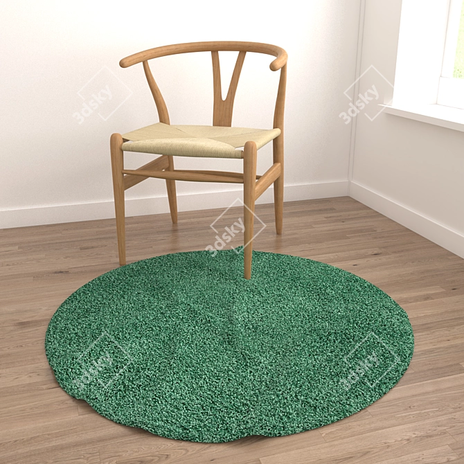 Round Rug Set 198 3D model image 4