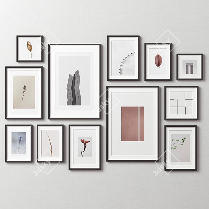 Versatile Picture Frames Set 3D model image 4